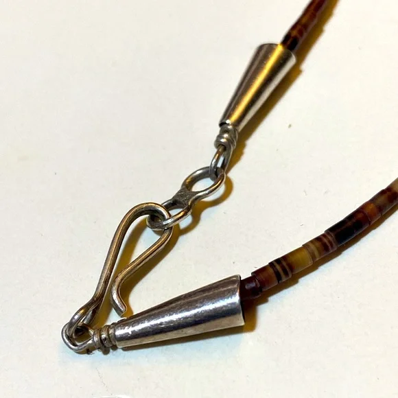 VTG Zuni Native American Turquoise Bear Carved Gem Animals Fetish Necklace 24” - Picture 4 of 5